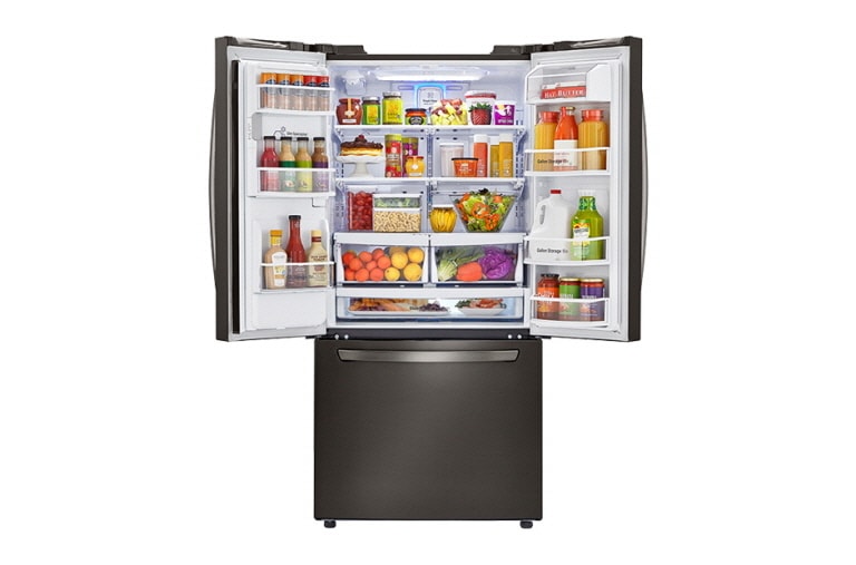 LG 33" Black Stainless Steel French Door Refrigerator, 24 cu.ft., LFXS24623D